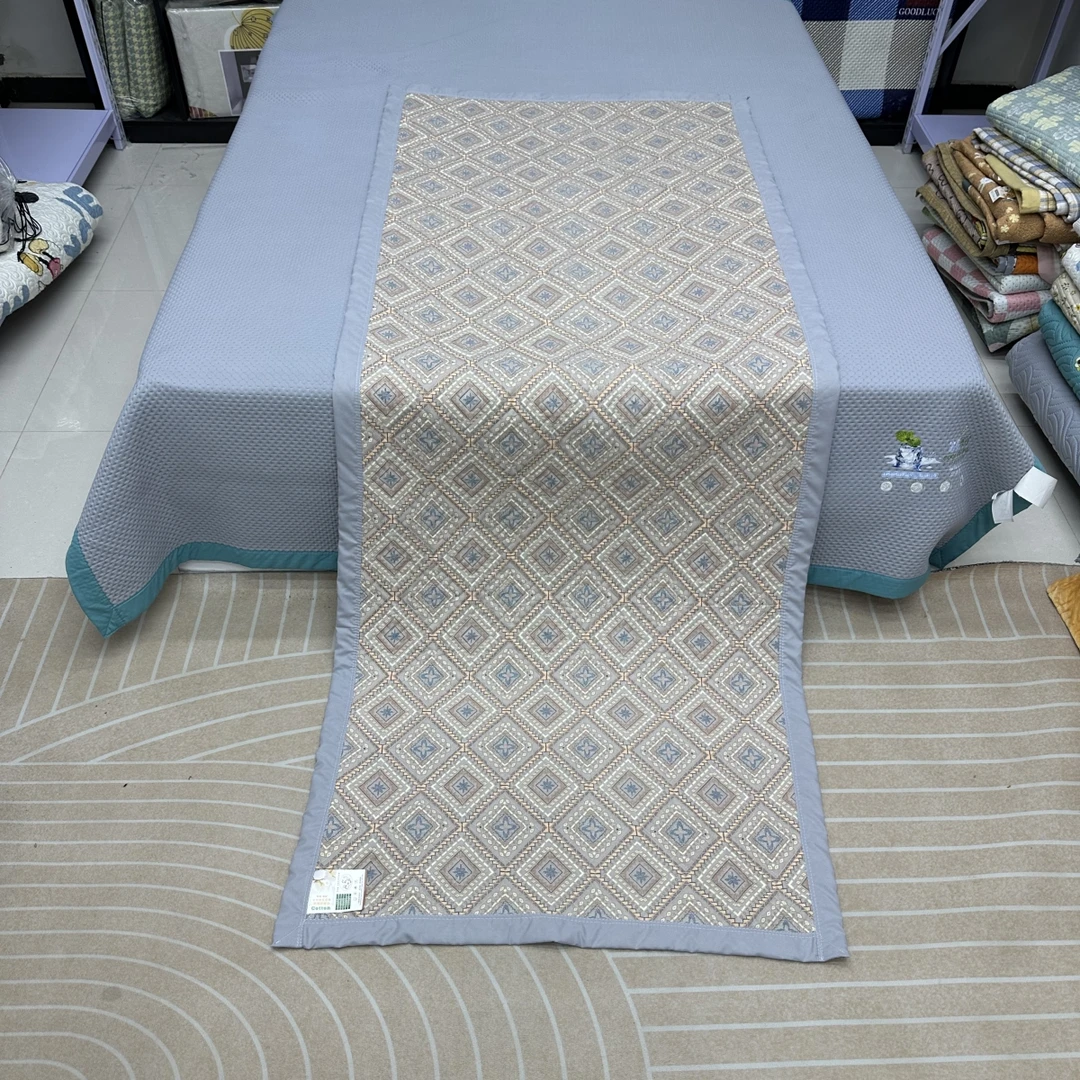 欧式风情90*220cm双层纱床盖水洗棉学生宿舍床垫沙发垫加厚防滑款