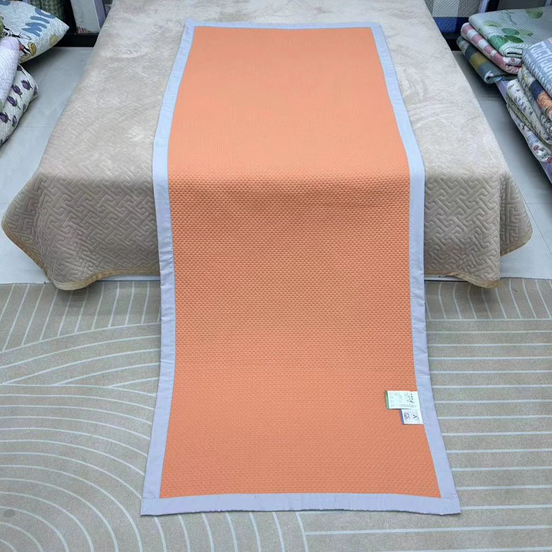 橙色90*220cm床盖加厚四季款双面恒温床盖沙发垫学生宿舍床垫防滑