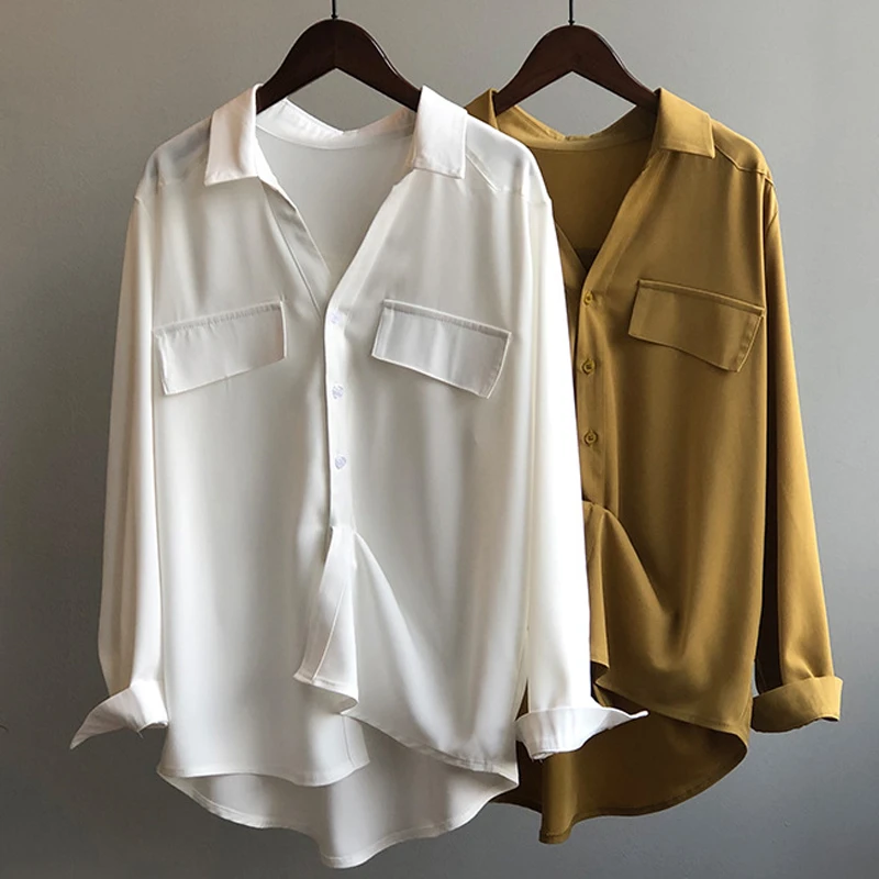 大码设计感小众白色雪纺衬衫女2024春秋新款复古港风叠穿内搭