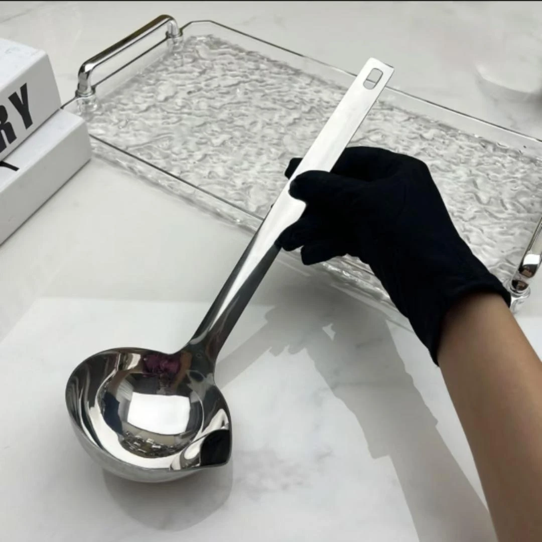 304不锈钢勺滤油隔油汤勺漏油神器滤油勺子家用漏勺分离油汤