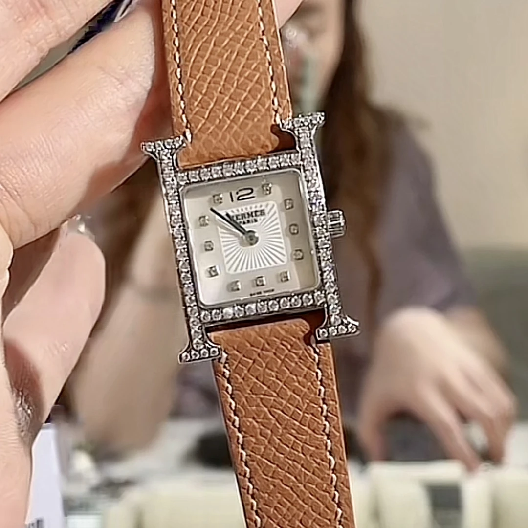 95新 Hermes/爱马仕 中古手表/石英表/后钻/HM016