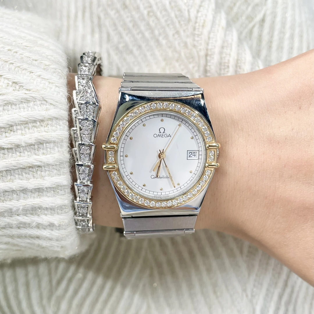 95新 Omega/欧米茄 星座/表径32/石英女表/OM657