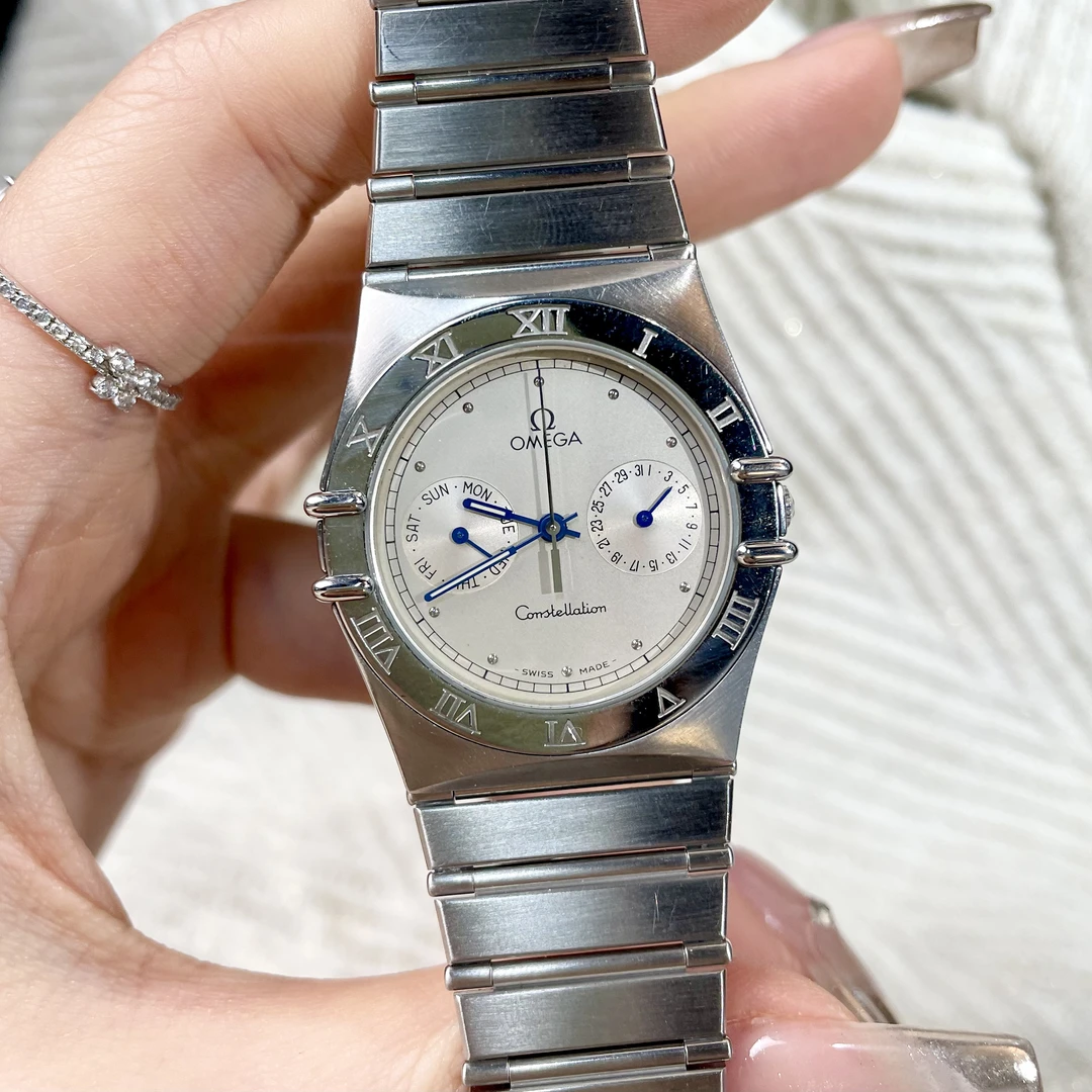 95新 Omega/欧米茄 Vintage中古表/星座/石英/Om457/表径32.5