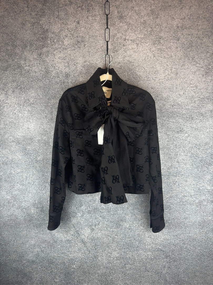 San0130/芬迪/FENDI/满印老花外套/公价15000/99新/尺码36