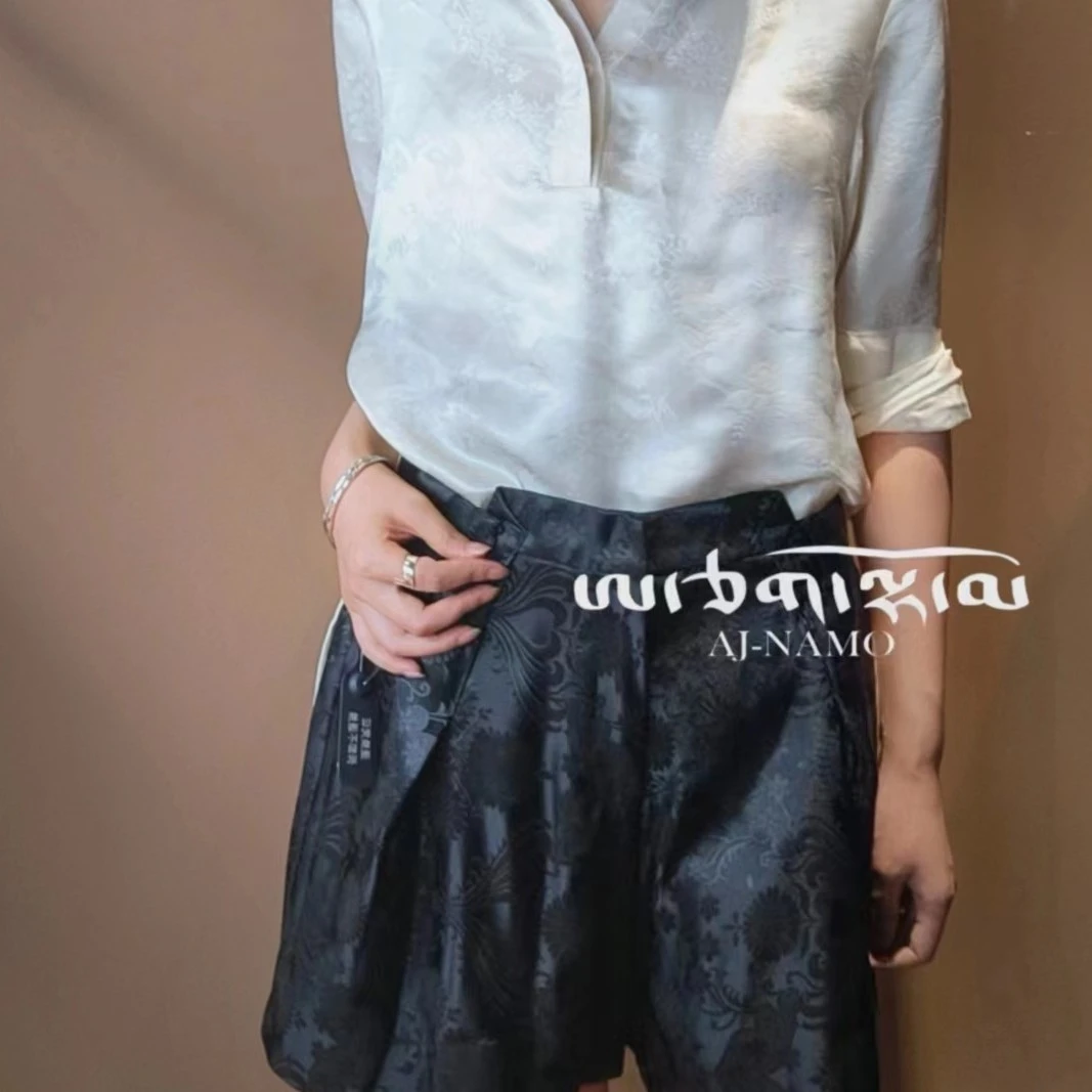 AJ-NAMO原创设计款黑色短裤