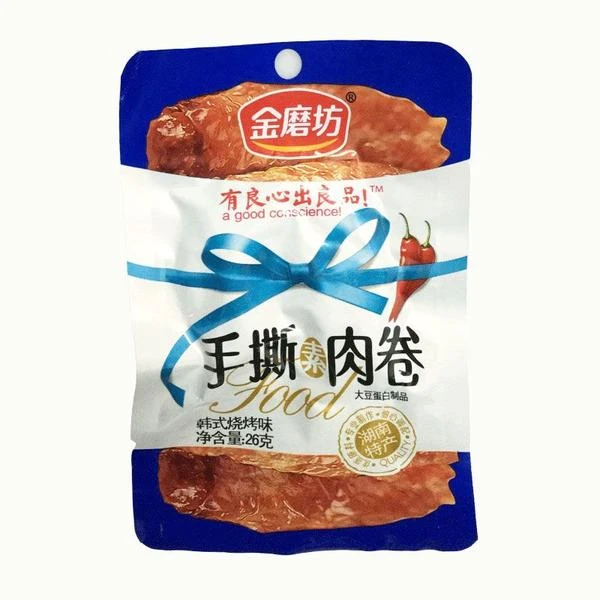 金磨坊 烧烤味手撕素肉卷 26g/袋