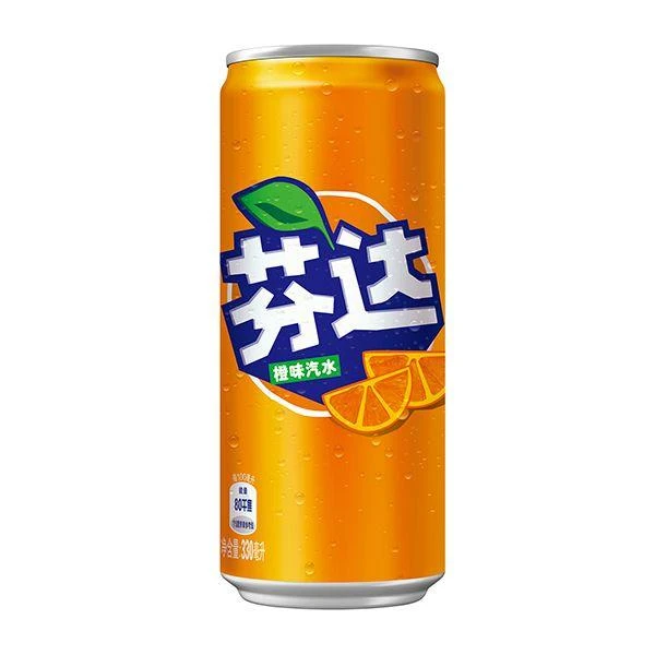 芬达 橙味汽水 330ml/罐