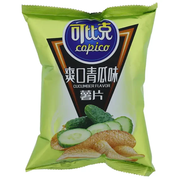 可比克 爽口青瓜味薯片 60g/袋解馋零食