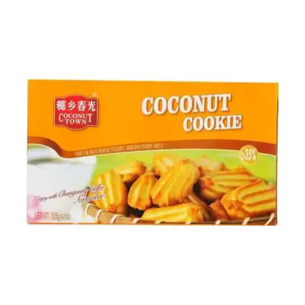 椰香春光 椰香酥饼曲奇饼干 105克/盒解馋零食