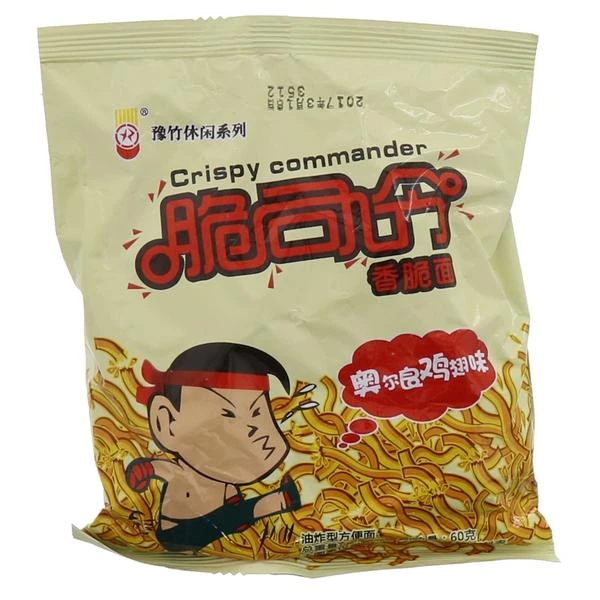 脆司令 奥尔良鸡翅味香脆面 60g/袋