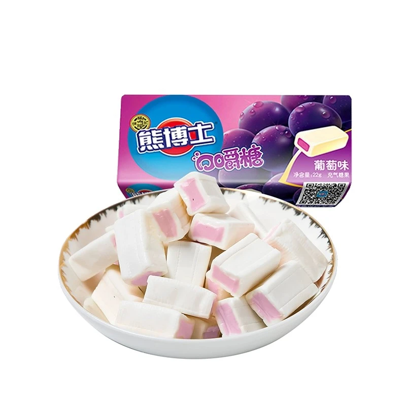 熊博士口嚼糖葡萄味 264g(22g*12条)