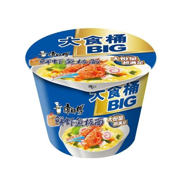康师傅大食桶鲜虾鱼板面桶面133g