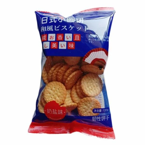 伟龙日式小圆饼奶盐味100g