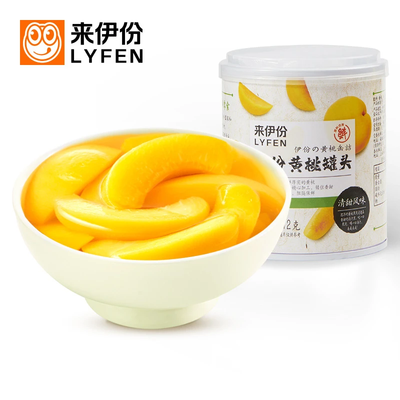 来伊份伊份黄桃罐头1小罐 约312g
