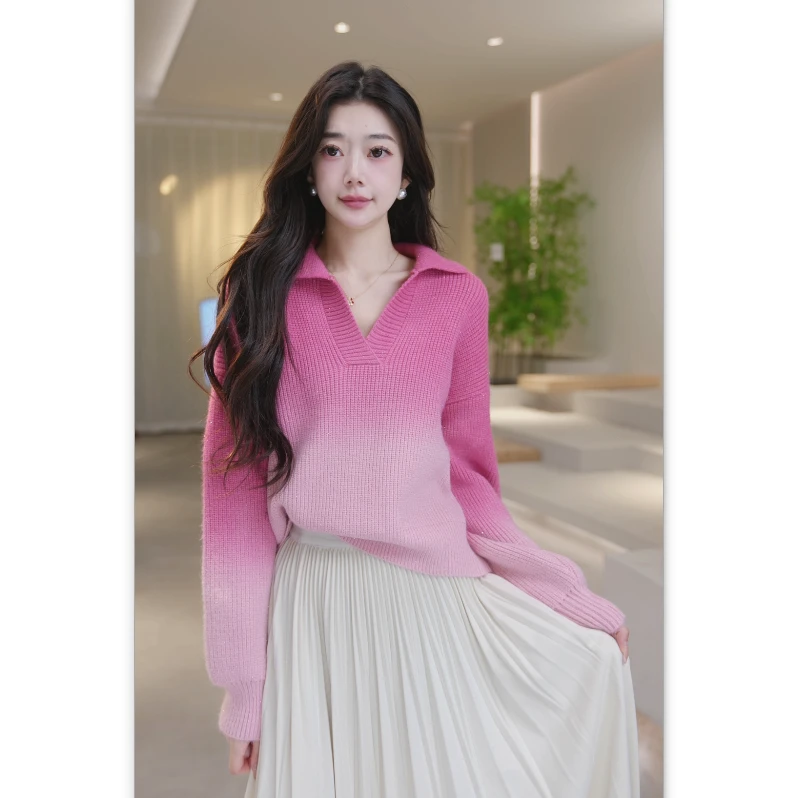 Basic House/百家好新款时尚百搭减龄长袖毛衣 B0824B5H44