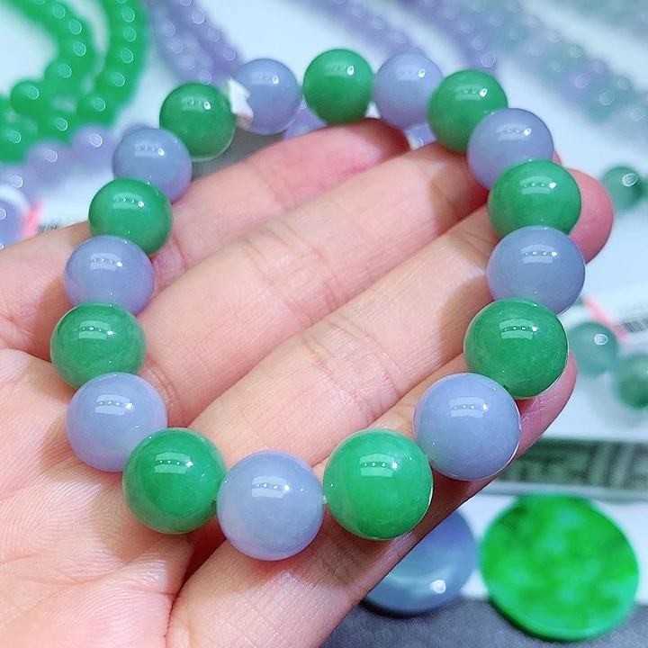 翡翠手链未镶嵌卡11mm