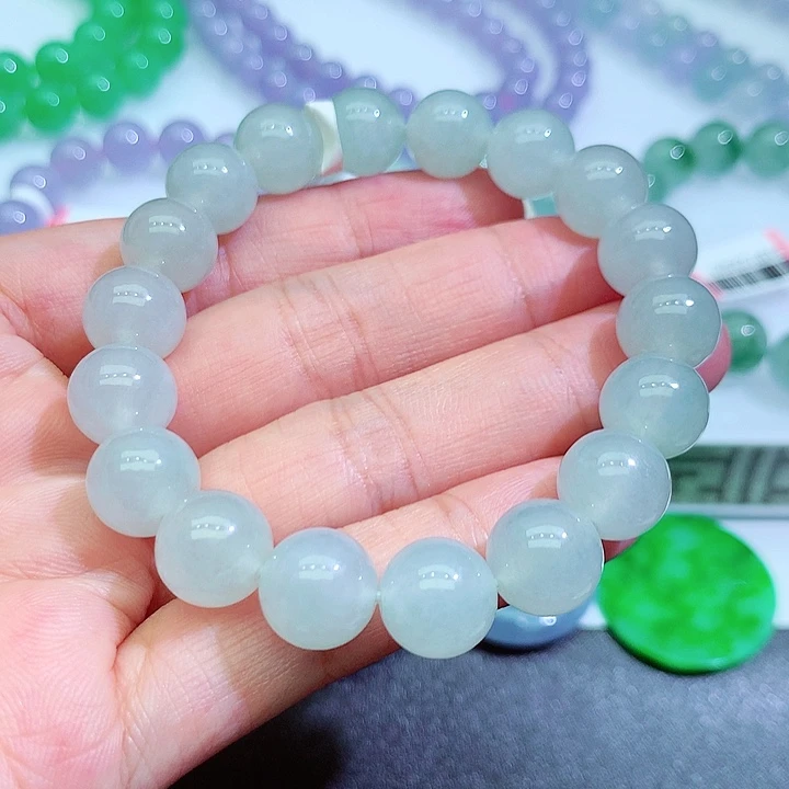 翡翠手链未镶嵌卡11mm
