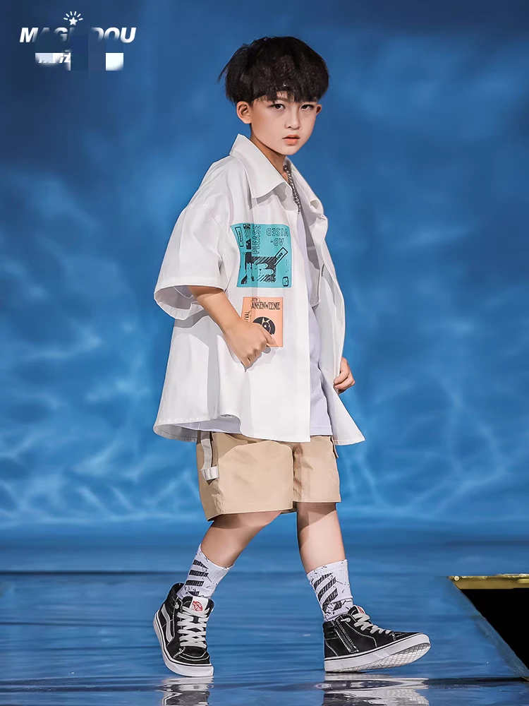 B3中上白色衬衫夏