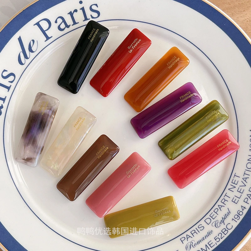 韩国FRANCE小饼干金标刘海夹边夹鸭嘴夹小号 法式气质侧边碎发夹