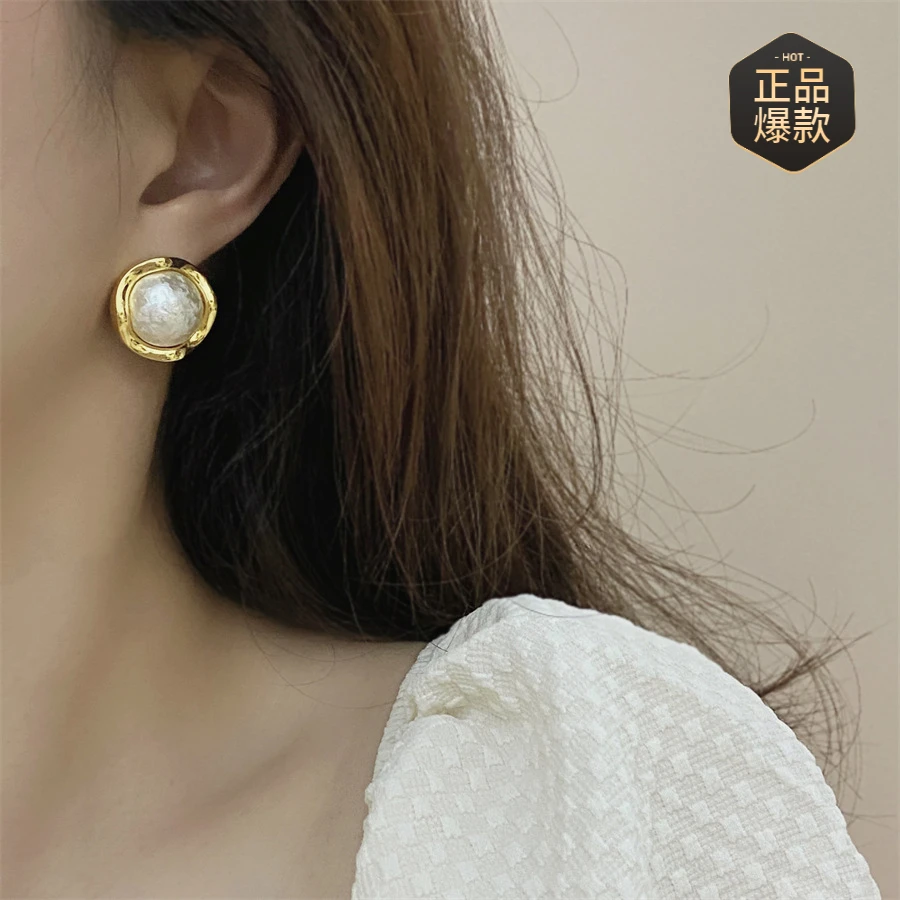 黄铜仿珍珠耳饰 1033法 ★【宫顶】秋冬OGA 欧斯伽斯 耳钉