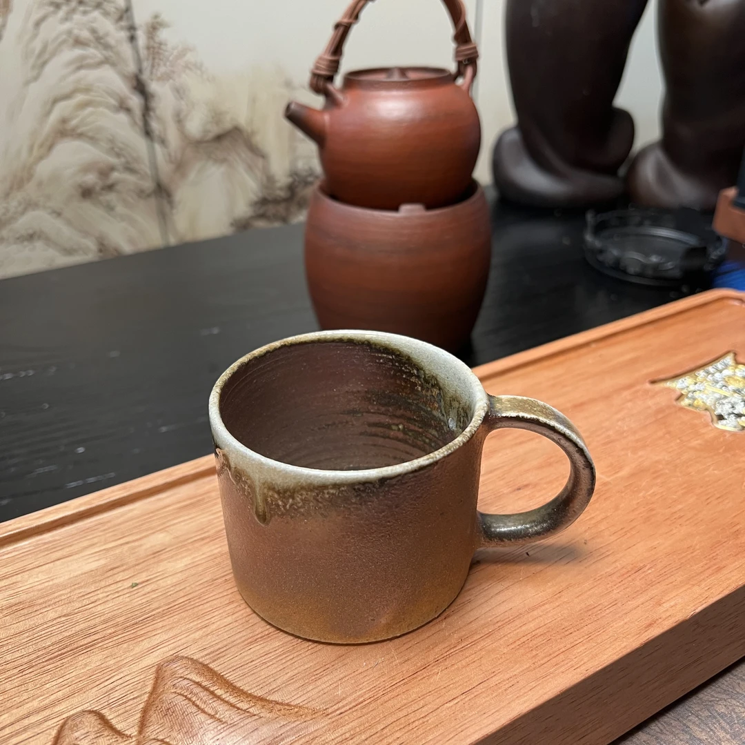 家用陶瓷纯手工主人杯精致粗陶咖啡杯