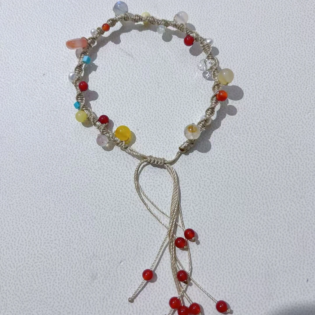 生命树多宝编绳手链南红灰月光蜜蜡玛瑙淡水珍珠DZ102012