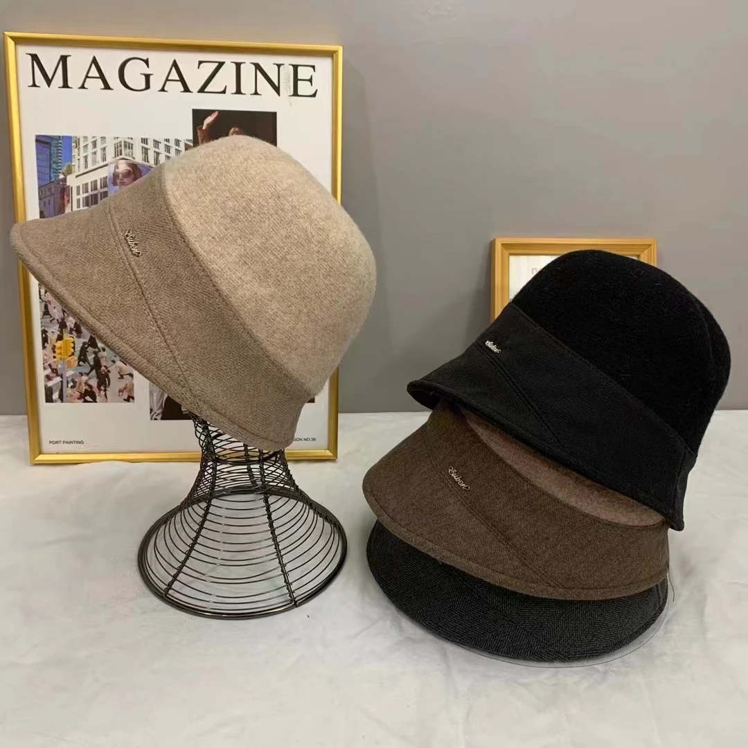 渔夫帽子女款2024新款时尚显脸小韩版百搭洋气礼帽秋冬季保暖盆帽