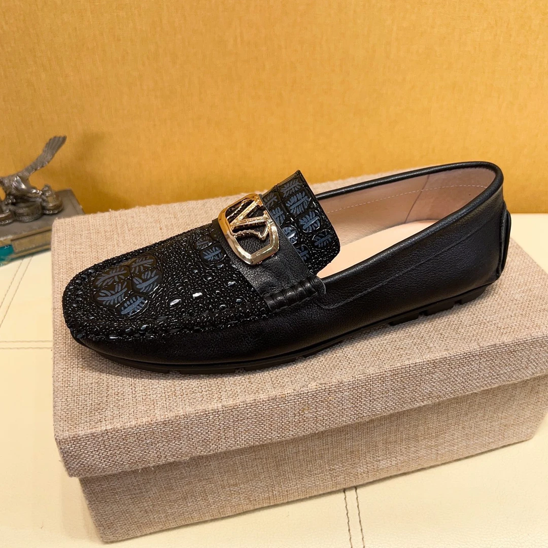 2024新款夏季男士豆豆鞋潮流时尚百搭韩版懒人驾车一脚蹬休闲男鞋