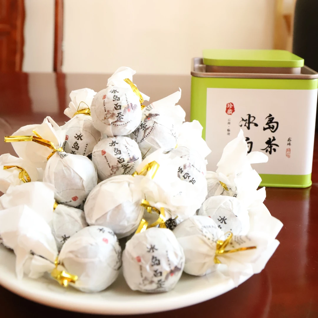 2023年冰岛白茶龙珠冰糖甜韵生津回甘150克铁罐装