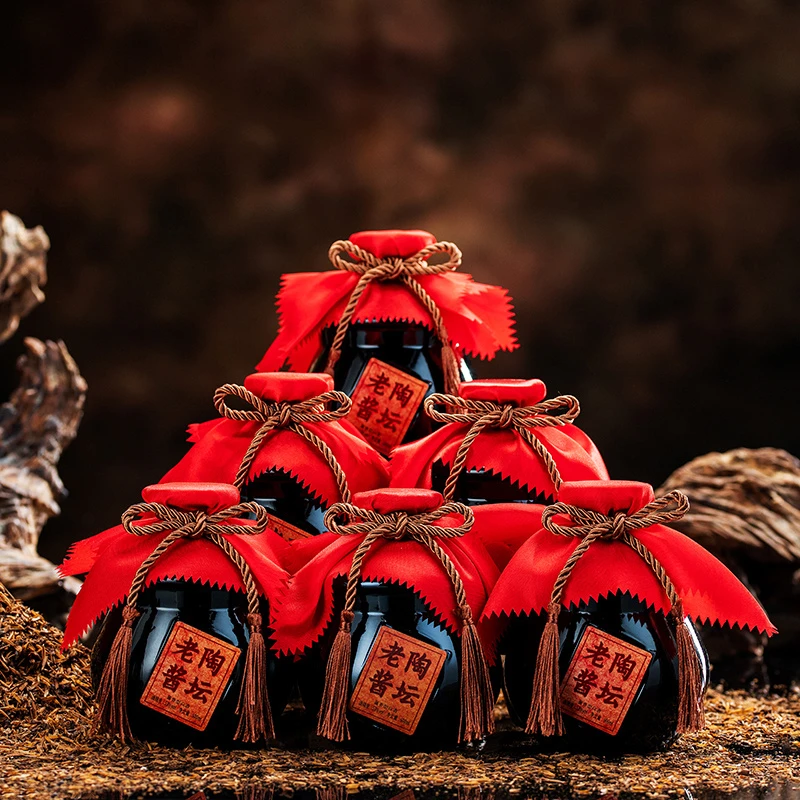 锐君陶坛老酱经典53度酱香型白酒500ml*6瓶整箱装招待宴请