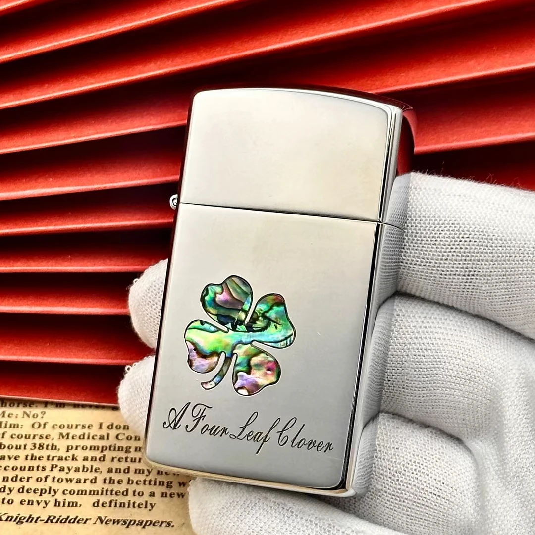 佐罗zc7彩贝四叶草煤油打火机