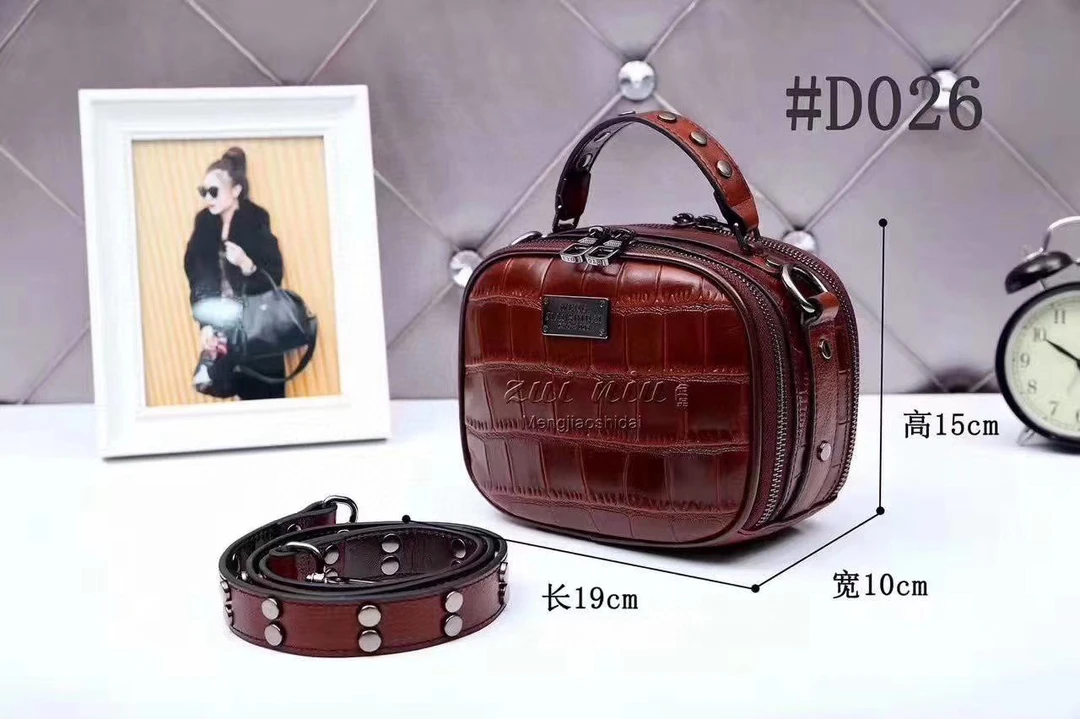 进口牛皮大容量苹果包时尚