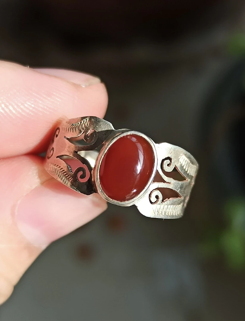 合金仿珍珠戒指 欧洲回流 中古银饰品 首饰搭配 拍对应价格