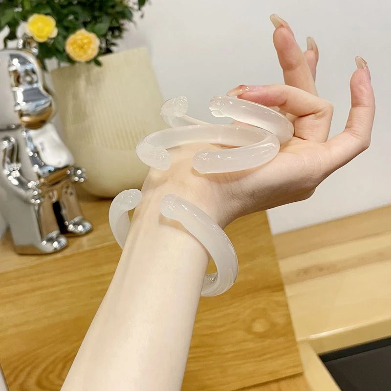 猫爪手镯天然玛瑙雕刻爆款可爱开口镯正品A货