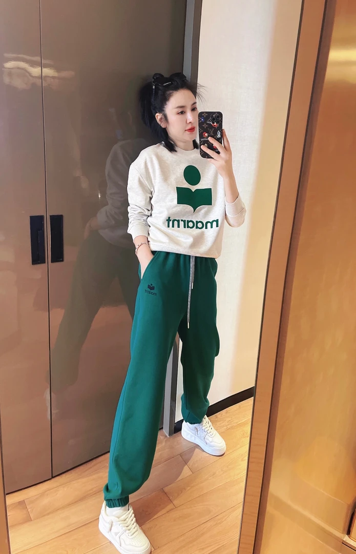 【哝哝服饰】2024新款雅丹风刺绣花色抽绳束脚卫裤CK-H01492069