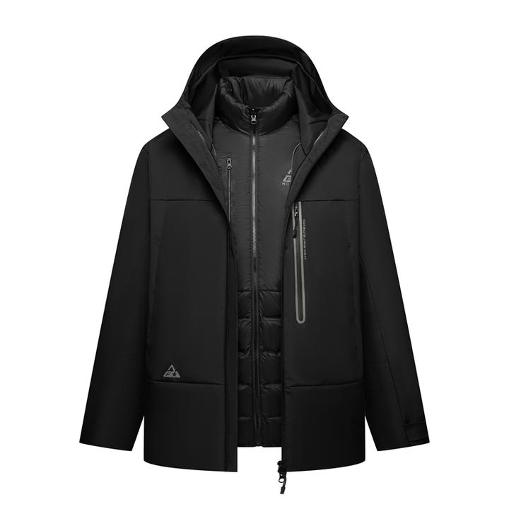 冬季户外男女同款可拆卸羽绒内胆休闲外套防风防水抗寒耐磨羽绒服