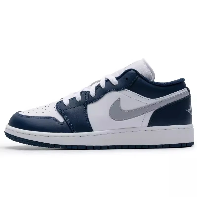 NIKE/耐克AIR JORDAN 1LOW (GS)女子海军蓝运动休闲鞋553560141