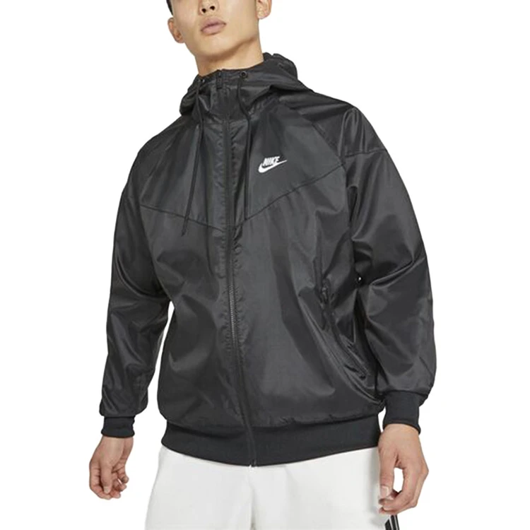 NIKE/耐克秋季男子外衣休闲透气运动印花圆领防风上衣DA0002010