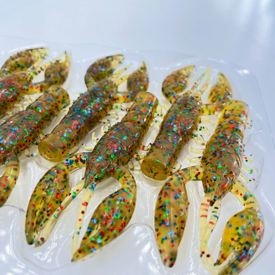 BSB德州虾TPR浮水内德虾路亚软饵钓组黑坑鲈鱼鳜鱼软虫垂钓矶钓