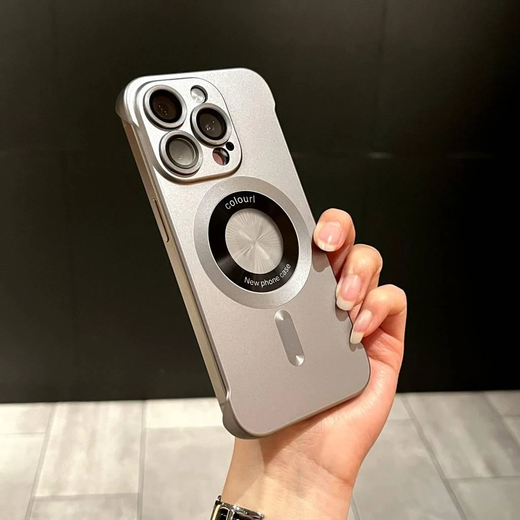 漏标苹果15proMax磁吸磨砂手机壳适用iPhone14超薄无边框PC保护套