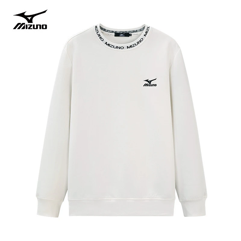 Mizuno/美津浓户外休闲加绒卫衣情侣圆领春秋套头男卫衣A2CA2A58