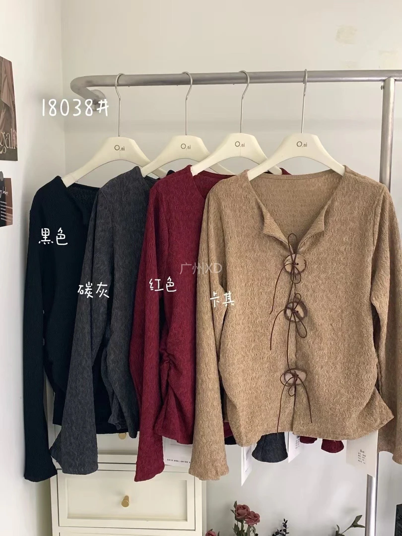 注：跑量款no退换 胖mm大码小众设计款上衣