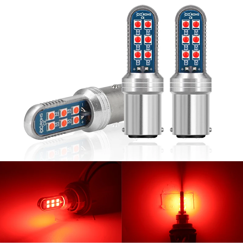 热湾推荐爆闪+长亮LED刹车灯12灯12v-24v通用