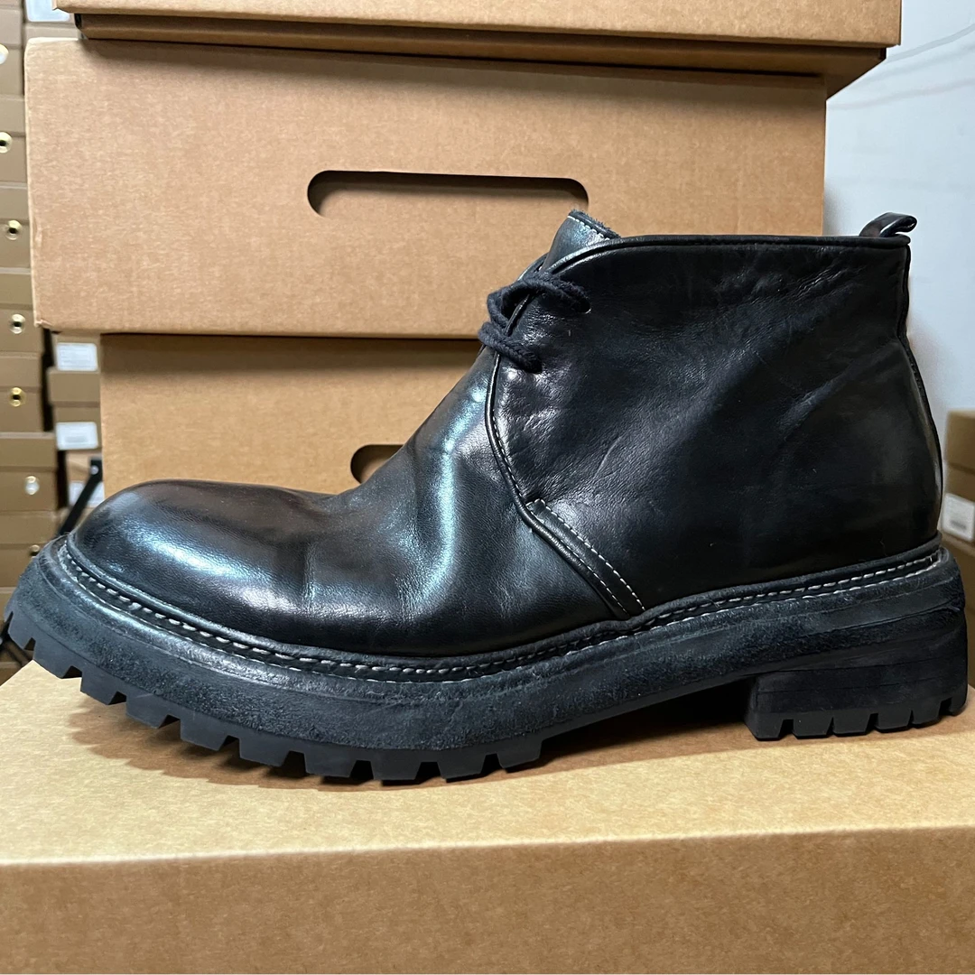 赤羽男鞋清仓！！高端复古休闲马丁靴固特异马皮刀口靴 货号M9806-5