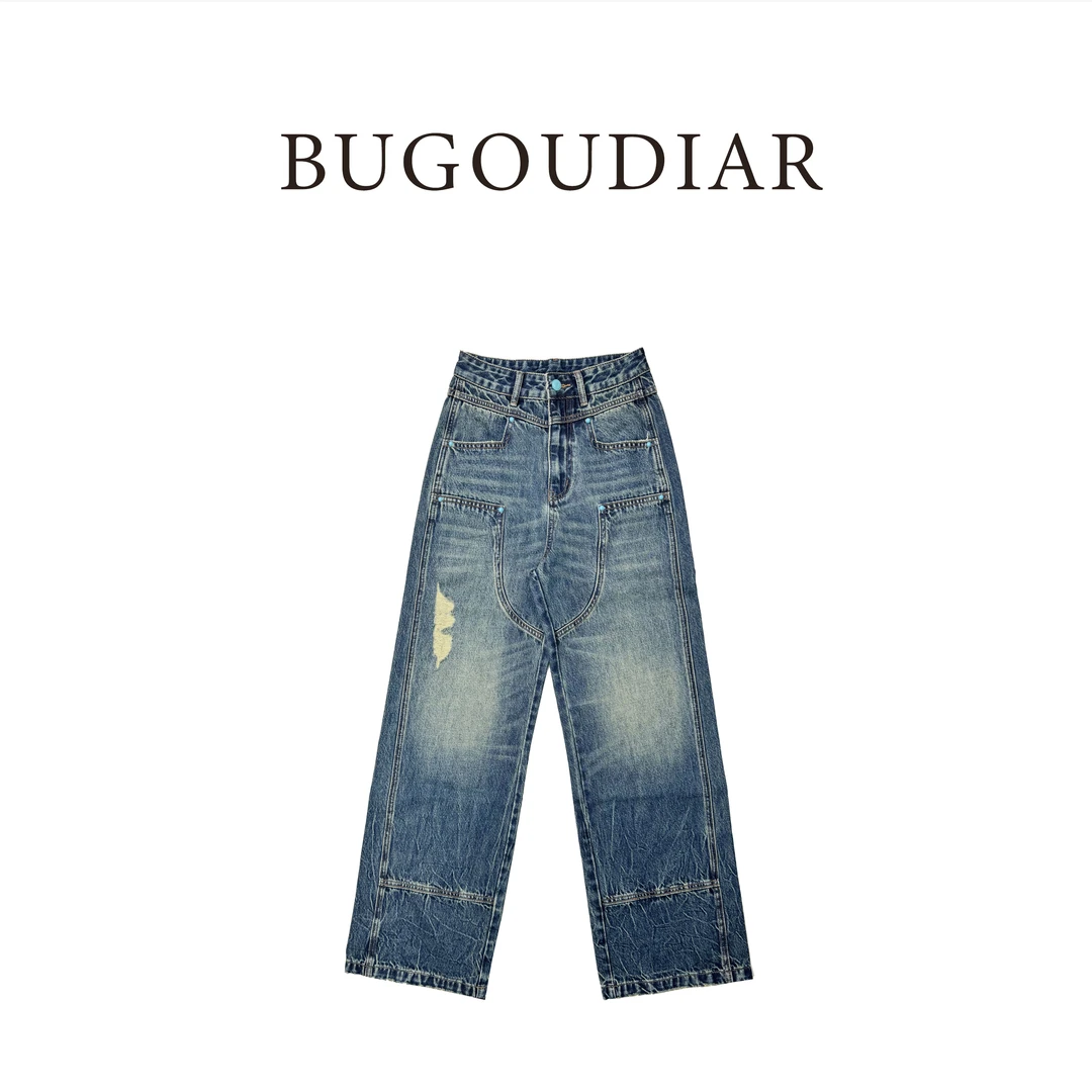 新款百搭时尚高品质牛仔长裤BU202445