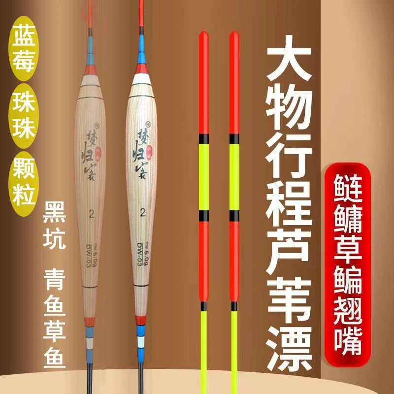 MENGGUIKE/梦归客大物芦苇浮漂青鱼鲢鳙漂行程漂防爆加粗醒目鱼漂