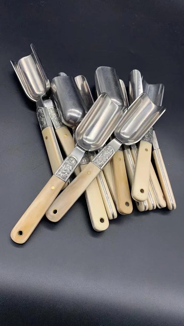 27266精品猛犸雕刻茶铲把件（多样式 发其一）