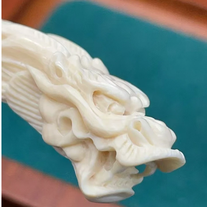 60993精品猛犸牙龙型牙尖手把