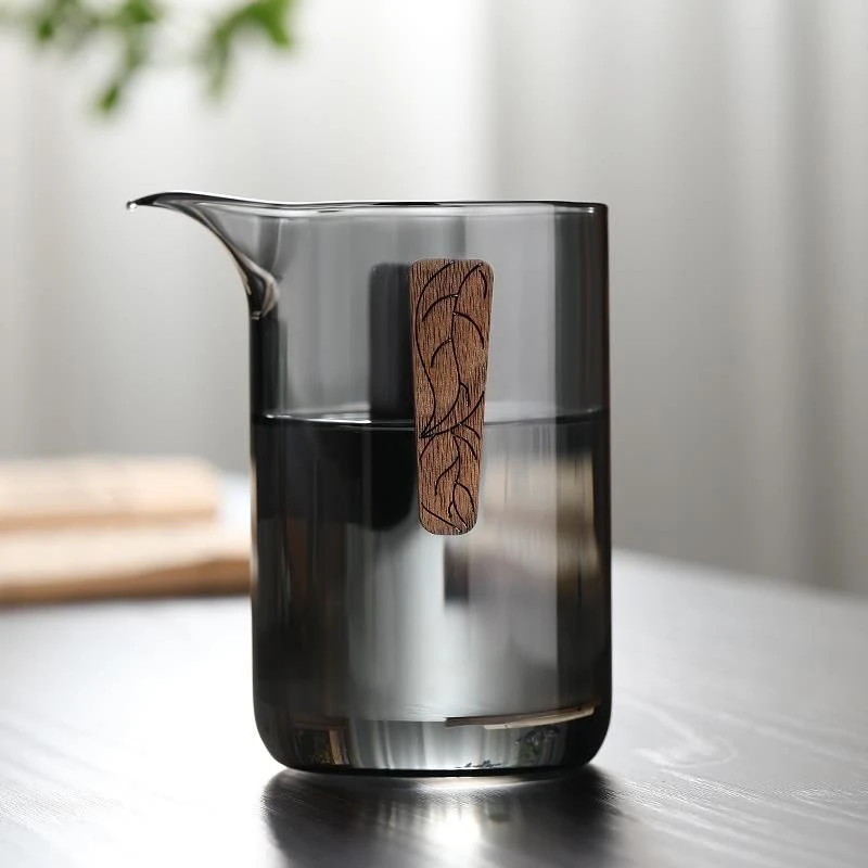 匠灶堂手工创意净瓶透明家用加厚分茶器耐热高硼硅玻璃简约公道杯