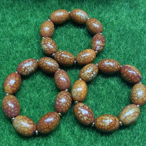 B018 精品黄 金血龙甲玛瑙手串20✖️28mm多样发一条